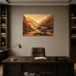 Premium Wall Art Yatay Html Edition – ABSTRACTNW2001 displayed in a contemporary gallery-inspired room