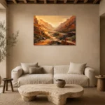 Premium Wall Art Yatay Html Edition – ABSTRACTNW2001 presented in a sophisticated home setting