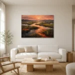 Premium Wall Art Yatay Html Edition – ABSTRACTNW2002 styled in a refined neutral interior