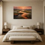 Premium Wall Art Yatay Html Edition – ABSTRACTNW2002 showcased in an elegant minimalist interior