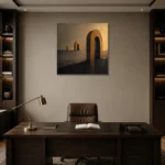Premium Wall Art Kare Html Edition – ABSTRACTNW2005 displayed in a contemporary gallery-inspired room