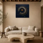 Premium Wall Art Kare Html Edition – ABSTRACTNW2006 presented in a sophisticated home setting