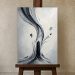 Premium Wall Art Dikey Html Edition – ABSTRACTNW2007 displayed on a studio easel