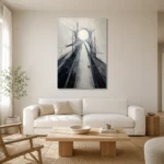 Premium Wall Art Dikey Html Edition – ABSTRACTNW2008 styled in a refined neutral interior