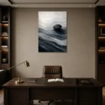 Premium Wall Art Dikey Html Edition – ABSTRACTNW2009 displayed in a contemporary gallery-inspired room