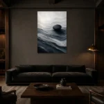 Premium Wall Art Dikey Html Edition – ABSTRACTNW2009 shown in a warm modern interior
