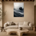 Premium Wall Art Dikey Html Edition – ABSTRACTNW2009 presented in a sophisticated home setting