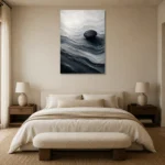 Premium Wall Art Dikey Html Edition – ABSTRACTNW2009 showcased in an elegant minimalist interior