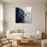 Premium Wall Art Kare Html Edition – ABSTRACTNW2010 styled in a refined neutral interior
