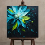 Premium Wall Art Kare Html Edition – ABSTRACTNW2013 displayed on a studio easel