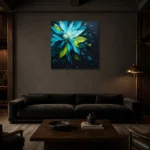 Premium Wall Art Kare Html Edition – ABSTRACTNW2013 shown in a warm modern interior
