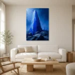 Premium Wall Art Dikey Html Edition – ABSTRACTNW2016 styled in a refined neutral interior