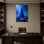 Premium Wall Art Dikey Html Edition – ABSTRACTNW2016 displayed in a contemporary gallery-inspired room