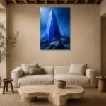 Premium Wall Art Dikey Html Edition – ABSTRACTNW2016 presented in a sophisticated home setting