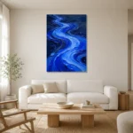 Premium Wall Art Dikey Html Edition – ABSTRACTNW2017 styled in a refined neutral interior