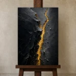 Premium Wall Art Dikey Html Edition – ABSTRACTNW2021 displayed on a studio easel