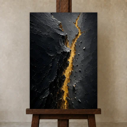 Premium Wall Art Dikey Html Edition – ABSTRACTNW2021 displayed on a studio easel