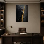 Premium Wall Art Dikey Html Edition – ABSTRACTNW2021 displayed in a contemporary gallery-inspired room