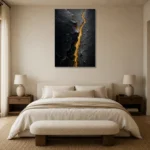 Premium Wall Art Dikey Html Edition – ABSTRACTNW2021 showcased in an elegant minimalist interior
