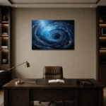 Premium Wall Art Yatay Html Edition – ABSTRACTNW2024 displayed in a contemporary gallery-inspired room