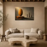 Premium Wall Art Yatay Html Edition – ABSTRACTNW2028 presented in a sophisticated home setting