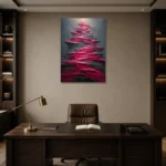 Premium Wall Art Dikey Html Edition – ABSTRACTNW2033 displayed in a contemporary gallery-inspired room