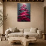 Premium Wall Art Dikey Html Edition – ABSTRACTNW2033 presented in a sophisticated home setting