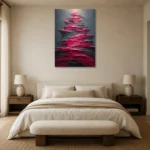 Premium Wall Art Dikey Html Edition – ABSTRACTNW2033 showcased in an elegant minimalist interior