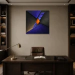 Premium Wall Art Kare Html Edition – ABSTRACTNW2036 displayed in a contemporary gallery-inspired room