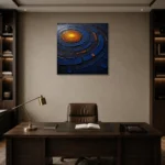 Premium Wall Art Kare Html Edition – ABSTRACTNW2042 displayed in a contemporary gallery-inspired room