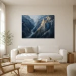 Premium Wall Art Yatay Html Edition – ABSTRACTNW2047 styled in a refined neutral interior