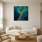 Premium Wall Art Kare Html Edition – ABSTRACTNW2053 styled in a refined neutral interior