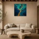 Premium Wall Art Kare Html Edition – ABSTRACTNW2053 presented in a sophisticated home setting