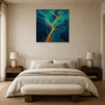 Premium Wall Art Kare Html Edition – ABSTRACTNW2053 showcased in an elegant minimalist interior