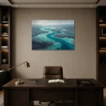 Premium Wall Art Yatay Html Edition – ABSTRACTNW2056 displayed in a contemporary gallery-inspired room