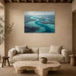 Premium Wall Art Yatay Html Edition – ABSTRACTNW2056 presented in a sophisticated home setting