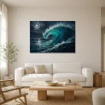 Premium Wall Art Yatay Html Edition – ABSTRACTNW2057 styled in a refined neutral interior