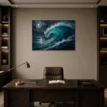 Premium Wall Art Yatay Html Edition – ABSTRACTNW2057 displayed in a contemporary gallery-inspired room