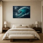 Premium Wall Art Yatay Html Edition – ABSTRACTNW2057 showcased in an elegant minimalist interior