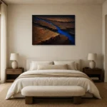 Premium Wall Art Yatay Html Edition – ABSTRACTNW2065 showcased in an elegant minimalist interior