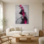 Premium Wall Art Dikey Html Edition – ABSTRACTNW2069 styled in a refined neutral interior