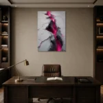 Premium Wall Art Dikey Html Edition – ABSTRACTNW2069 displayed in a contemporary gallery-inspired room