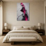 Premium Wall Art Dikey Html Edition – ABSTRACTNW2069 showcased in an elegant minimalist interior
