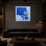 Premium Wall Art Kare Html Edition – ABSTRACTNW2070 shown in a warm modern interior