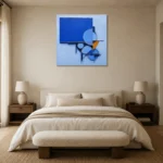 Premium Wall Art Kare Html Edition – ABSTRACTNW2070 showcased in an elegant minimalist interior