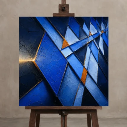 Premium Wall Art Kare Html Edition – ABSTRACTNW2072 displayed on a studio easel