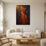 Premium Wall Art Dikey Html Edition – ABSTRACTNW2073 styled in a refined neutral interior