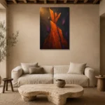 Premium Wall Art Dikey Html Edition – ABSTRACTNW2073 presented in a sophisticated home setting