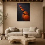 Premium Wall Art Dikey Html Edition – ABSTRACTNW2075 presented in a sophisticated home setting