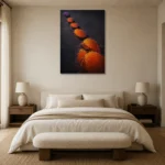 Premium Wall Art Dikey Html Edition – ABSTRACTNW2075 showcased in an elegant minimalist interior